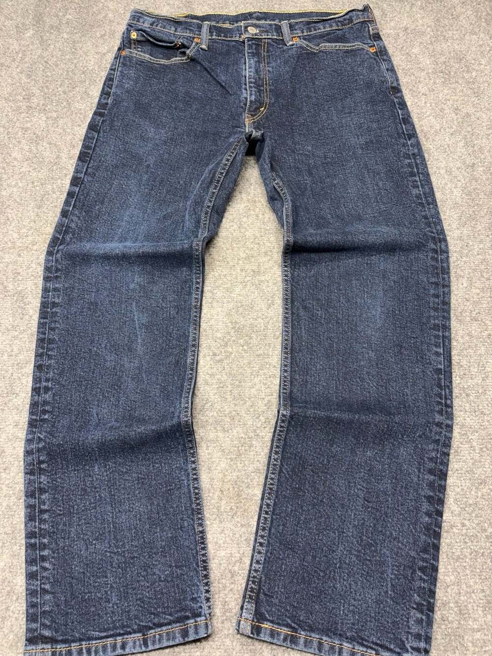 Levi's 514 Straight Fit Dark Wash Denim Jeans Mens W36 L30 barely worn, EUC-PERF